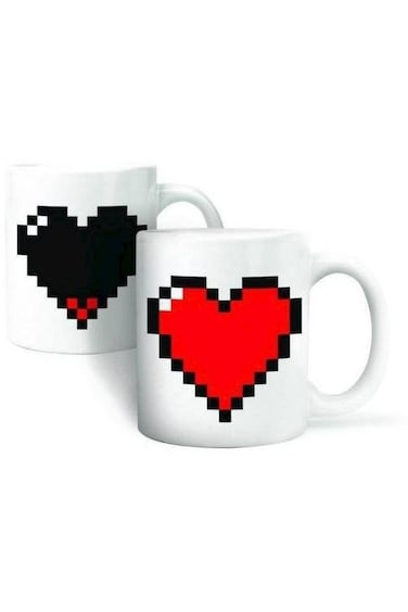 Awesome HEART Heat Changing Mug Cup Coffee Sensitive Magic Tea Hot Reactive Cold [duplus]