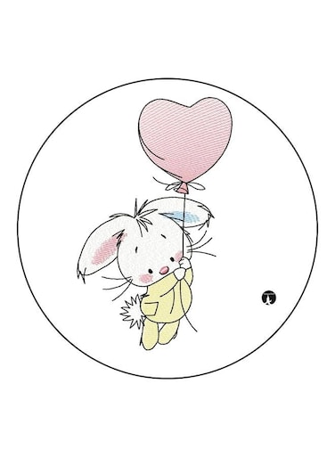Cartoon Printed Fridge Magnet White/Pink/Yellow 5.5cm
