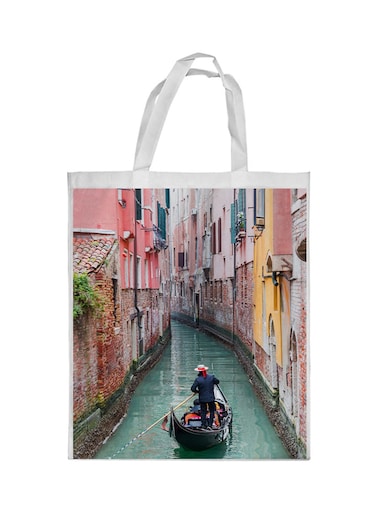 Painting Printed Shopping Bag Multicolour