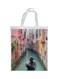 Painting Printed Shopping Bag Multicolour