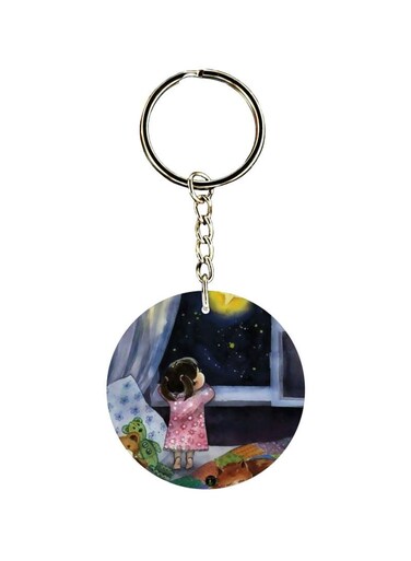 Double Sided Child Printed Keychain