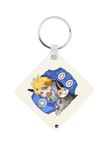 Digimon Wooden Keychain