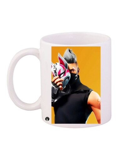 Anime Printed Coffee Mug White/Yellow/Black