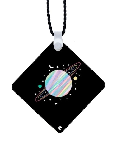 Planet Printed Car Mirror Pendant