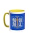 Rock And Roll Printed Coffee Mug Yellow White