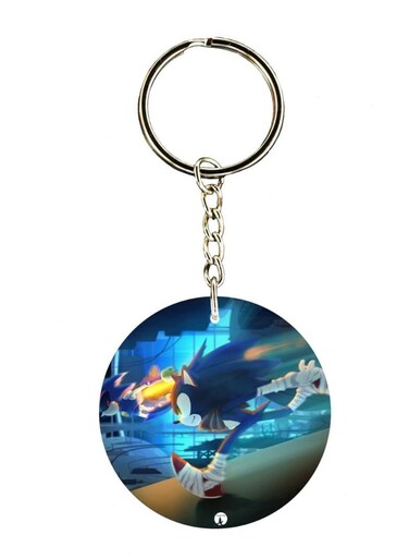 Sonic Printed Keychain