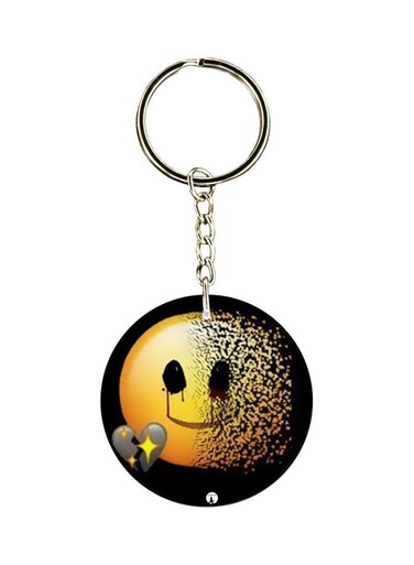 Emoticon Printed Keychain