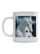 Horse Printed Mug White/Blue