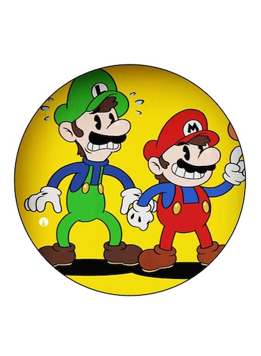 Video Game Super Mario Printed Fridge Magnet Multicolour