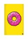 Printed Fridge Magnet Yellow/Pink 8.5x0.4x5.5cm