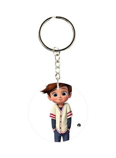 Cartoon character Printed Key Chain