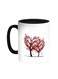 Romantic Printed Coffee Mug Black/White 11ounce