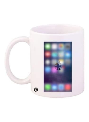 Printed Coffee Mug White/Grey