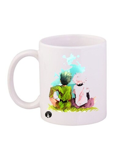 Hunter X Hunter Anime Printed Mug White/Green/Purple