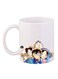 Anime Detective Conan Printed Mug White/Beige/Blue