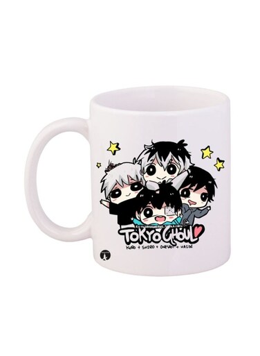 Tokyo Ghoul Printed Mug White/Black/Yellow