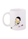 Girl Printed Mug White/Beige/Black