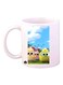 Birds Printed Mug White/Blue/Green