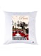 Printed Pillow polyester White 30x30cm