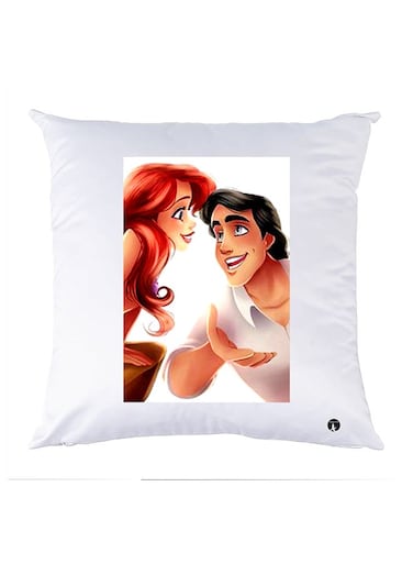 Printed Pillow Case polyester White 30x30cm