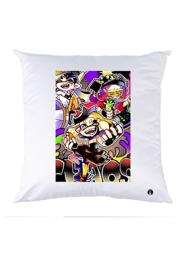 Printed Decorative Pillow Multicolour 30x30cm