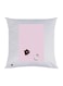 Cartoon Animal Printed Decorative Throw Pillow White/Pink/Brown 30x30cm