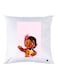 Cartoon Printed Throw Pillow White/Brown/Pink 30x30cm