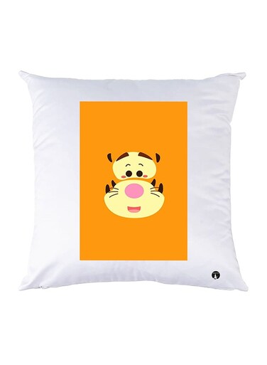 Printed Pillow Case Polyester White 30x30cm