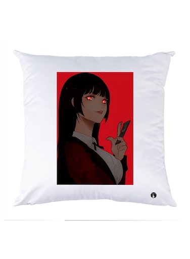 Printed Pillow Case polyester White 30x30cm