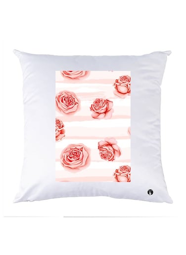 Printed Pillow polyester White 30x30cm