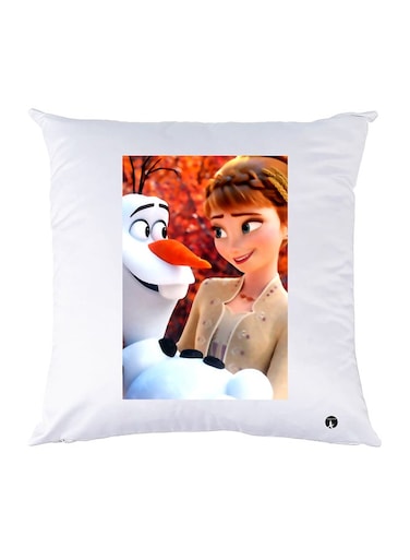 Printed Pillow Polyester White 30x30cm