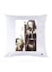 Printed Pillow Case polyester White 30x30cm