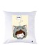 Printed Pillow Polyester White 30x30cm