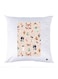 Printed Pillow Case polyester White 30x30cm