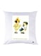 Printed Pillow Case polyester White 30x30cm