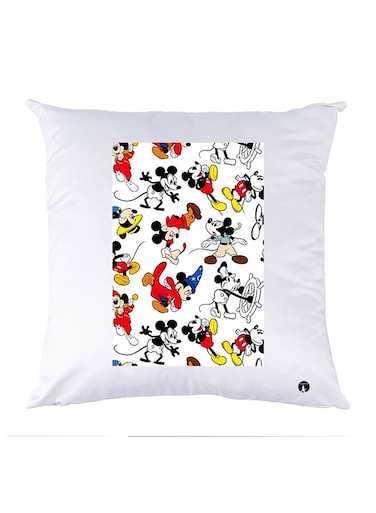 Printed Pillow polyester White 30x30cm