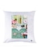 Printed Pillow Case polyester White 30x30cm