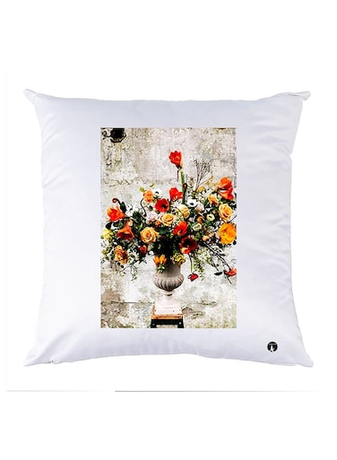 Printed Pillow polyester White 30x30cm