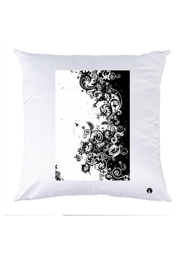 Printed Pillow Case polyester White 30x30cm