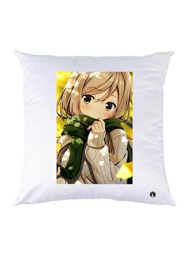 Printed Pillow polyester White 30x30cm
