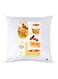 Printed Pillow polyester White 30x30cm