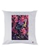Floral Printed Throw Pillow White/Pink/Blue 30x30cm