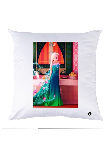 Printed Pillow Case polyester White 30x30cm