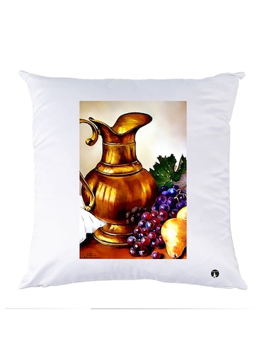 Printed Pillow polyester White 30x30cm