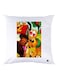 Cartoon Printed Throw Pillow White/Brown/Yellow 30x30cm