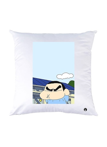 Printed Pillow White 30x30cm