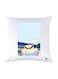 Printed Pillow White 30x30cm