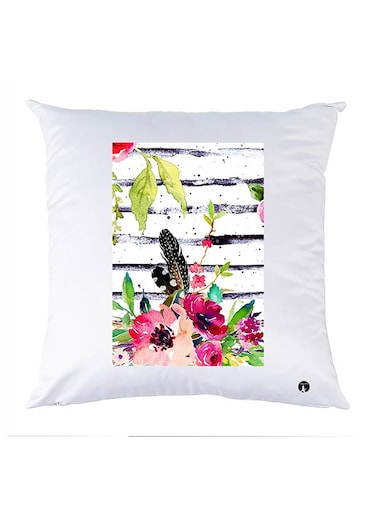 Printed Pillow Case polyester White 30x30cm
