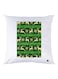 Printed Decorative Throw Pillow White/Green 30x30cm