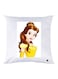 Girl Printed Throw Pillow polyester White/Yellow/Brown 30x30cm
